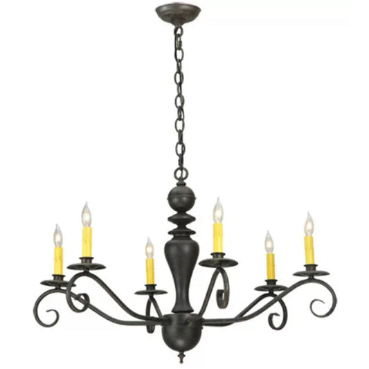 2nd Ave Lighting 33″ Wide Emory 6 Light Chandelier