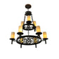 2nd Ave Lighting 33″ Wide Newcastle 9 Light Two Tier Chandelier
