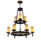 2nd Ave Lighting 33″ Wide Newcastle 9 Light Two Tier Chandelier