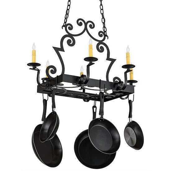 2nd Ave Lighting 35″L Elara 6 LT Pot Rack