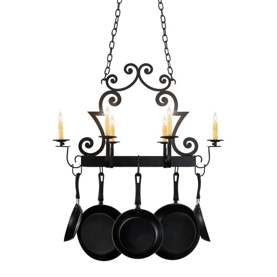 2nd Ave Lighting 35″L Elara 6 LT Pot Rack