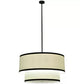 2nd Ave Lighting 36″ Cilindro 2-Tier Textrene Pendant Light