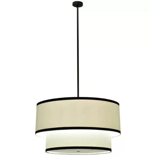 2nd Ave Lighting 36″ Cilindro 2-Tier Textrene Pendant Light
