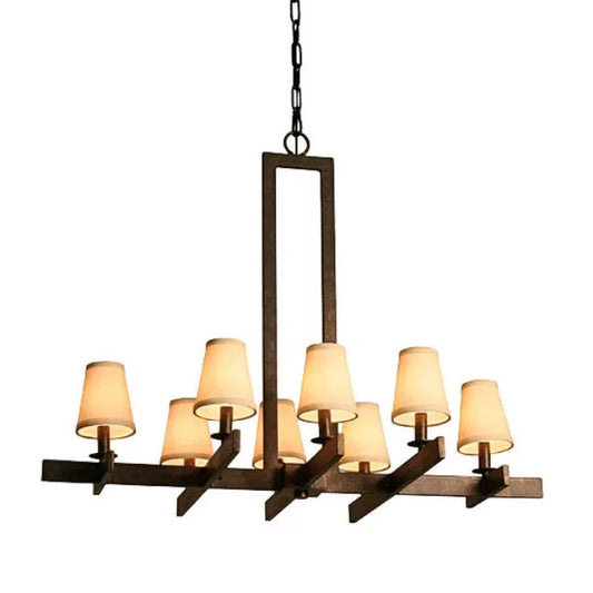 2nd Ave Lighting 36″ Long Dante 8 Light Oblong Chandelier