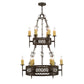 2nd Ave Lighting 36″ Toscano 12 LT Two Tier Chandelier