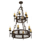 2nd Ave Lighting 36″ Toscano 12 LT Two Tier Chandelier