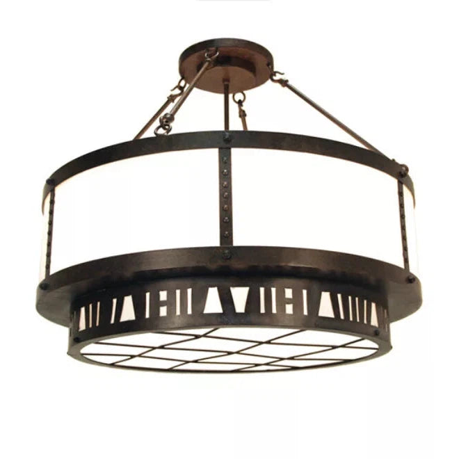 2nd Ave Lighting 36″ Wide Loma Semi-Flushmount