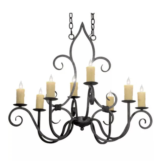 2nd Ave Lighting 36″L Clifton 8 LT Oblong Chandelier