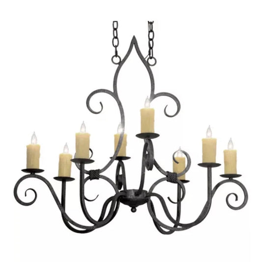 2nd Ave Lighting 36″L Clifton 8 LT Oblong Chandelier
