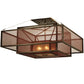 2nd Ave Lighting 36″Sq Quadrato Umador Semi-Flushmount