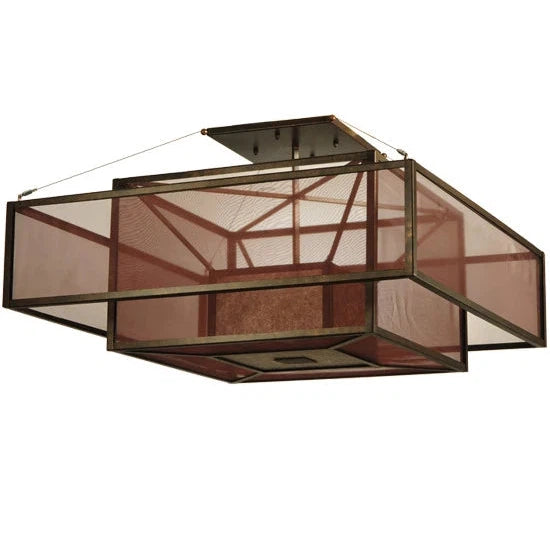 2nd Ave Lighting 36″Sq Quadrato Umador Semi-Flushmount