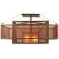 2nd Ave Lighting 36″Sq Quadrato Umador Semi-Flushmount