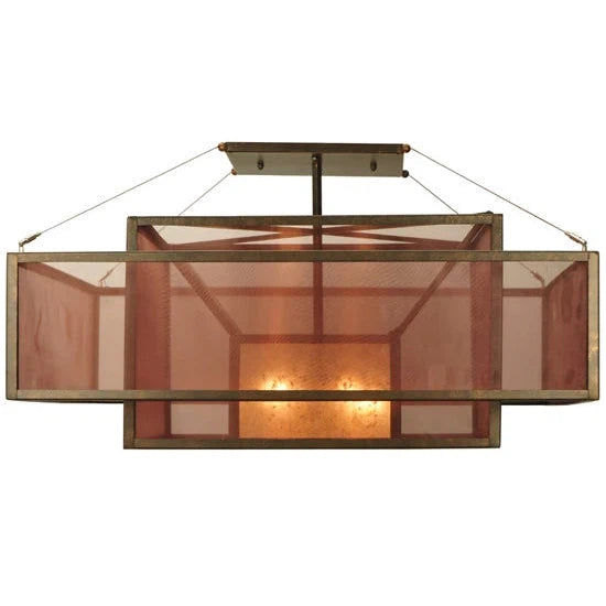 2nd Ave Lighting 36″Sq Quadrato Umador Semi-Flushmount