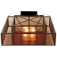 2nd Ave Lighting 36″Sq Quadrato Umador Semi-Flushmount