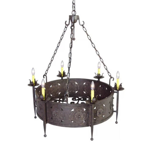 2nd Ave Lighting 38″ Wide Claudio 6 Light Chandelier