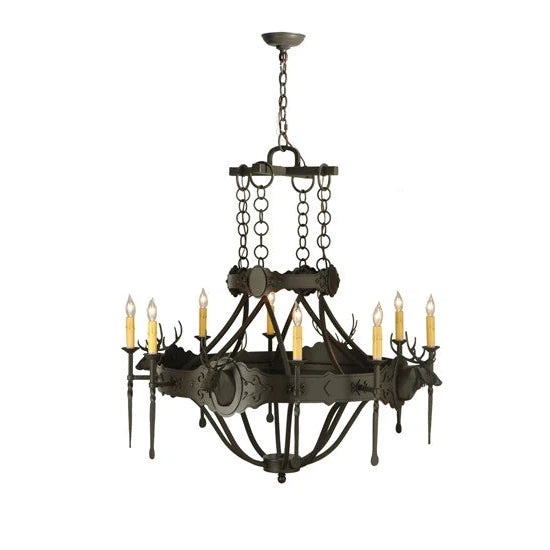 2nd Ave Lighting 40″ Stag 8 LT Chandelier