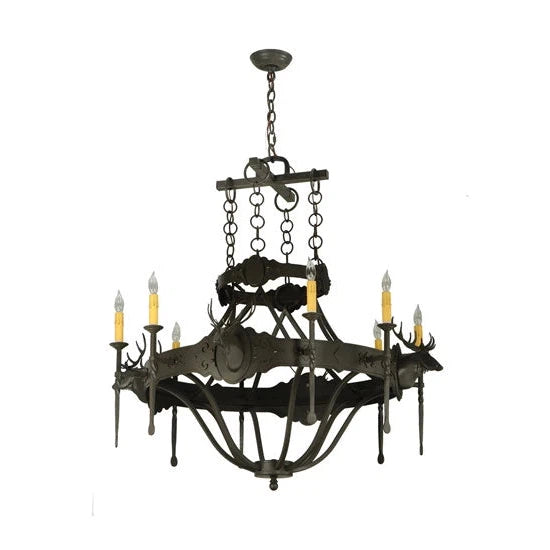 2nd Ave Lighting 40″ Stag 8 LT Chandelier