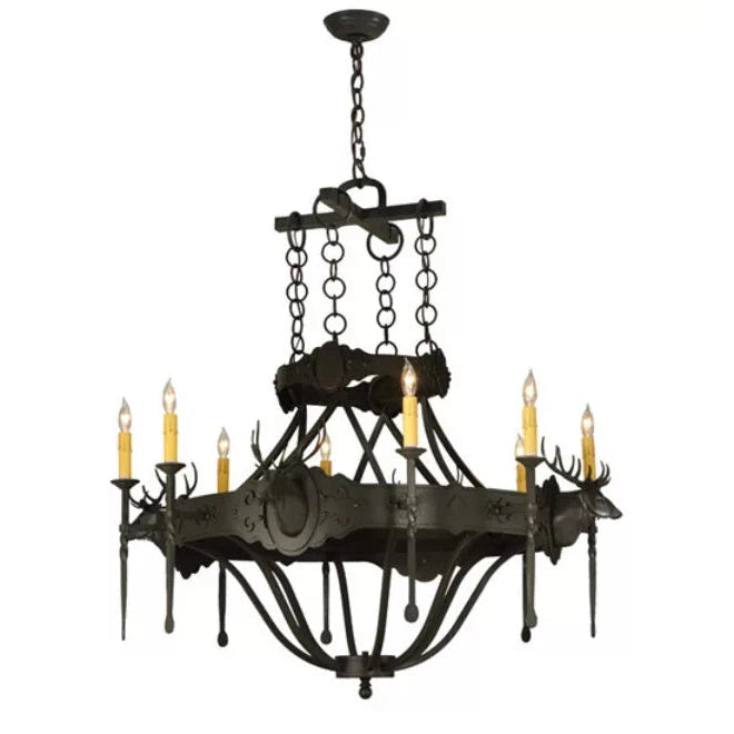 2nd Ave Lighting 40″ Stag 8 LT Chandelier