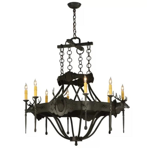 2nd Ave Lighting 40″ Stag 8 LT Chandelier