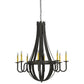 2nd Ave Lighting 42″ Barrel Stave Metallo 8 LT Chandelier