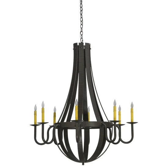 2nd Ave Lighting 42″ Barrel Stave Metallo 8 LT Chandelier