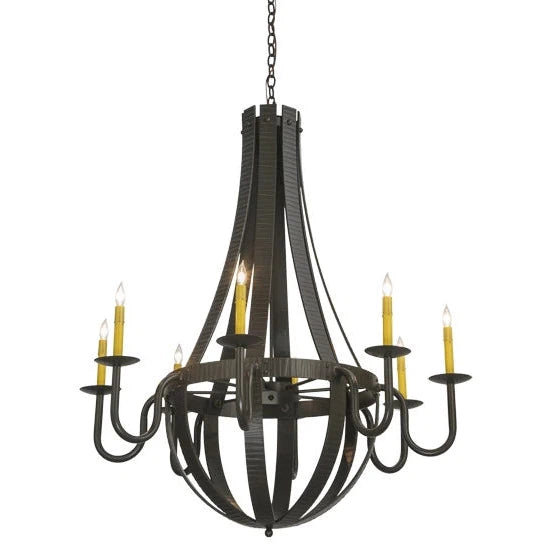2nd Ave Lighting 42″ Barrel Stave Metallo 8 LT Chandelier