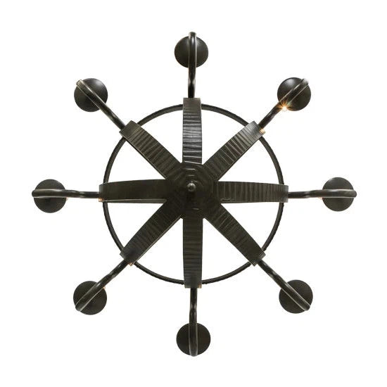 2nd Ave Lighting 42″ Barrel Stave Metallo 8 LT Chandelier