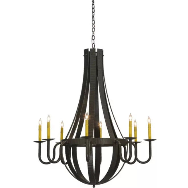 2nd Ave Lighting 42″ Barrel Stave Metallo 8 LT Chandelier