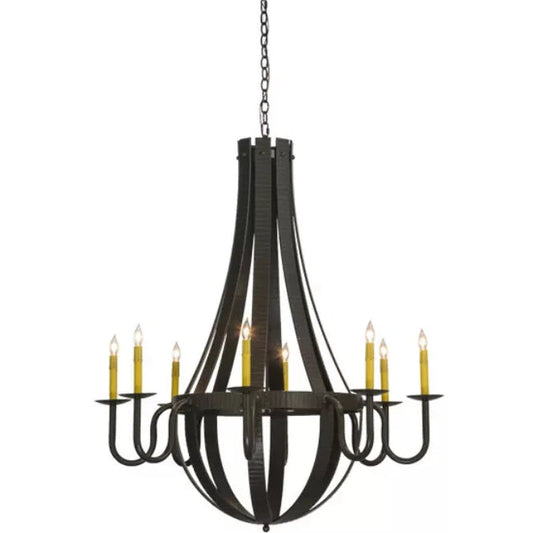 2nd Ave Lighting 42″ Barrel Stave Metallo 8 LT Chandelier