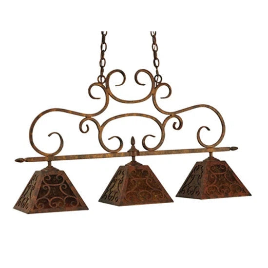 2nd Ave Lighting 42″ Long Bandolei 3 Light Island Pendant