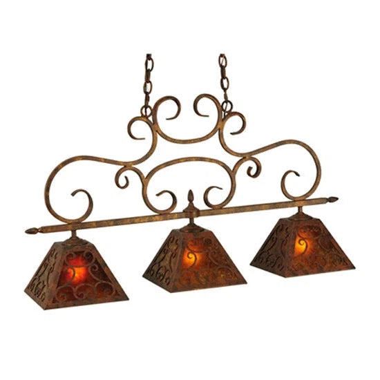 2nd Ave Lighting 42″ Long Bandolei 3 Light Island Pendant