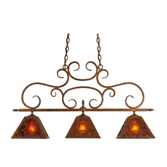 2nd Ave Lighting 42″ Long Bandolei 3 Light Island Pendant