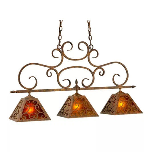 2nd Ave Lighting 42″ Long Bandolei 3 Light Island Pendant