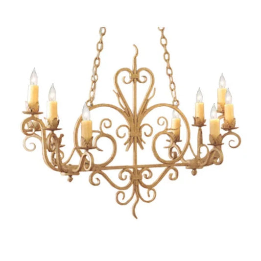 2nd Ave Lighting 42″ Long Kimberly 10 Light Chandelier
