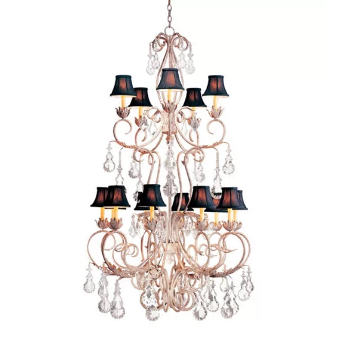 2nd Ave Lighting 42″ Wide Alexandria 15 Light Two Tier Chandelier