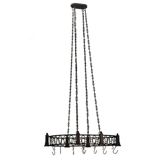 2nd Ave Lighting 42.5″L Revival Deco Oblong Pot Rack
