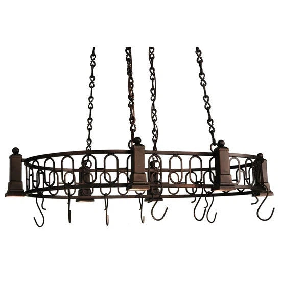 2nd Ave Lighting 42.5″L Revival Deco Oblong Pot Rack