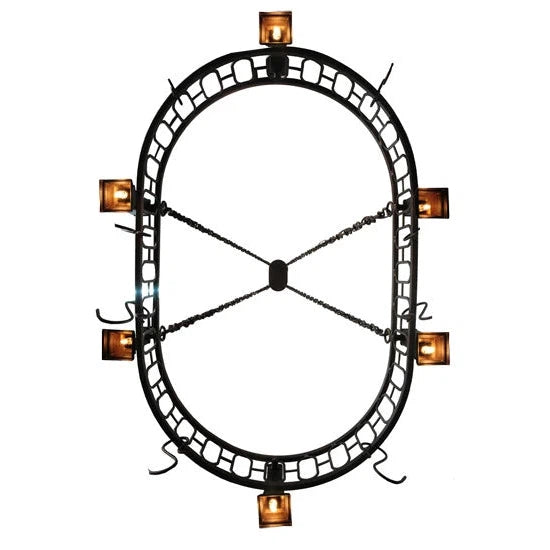 2nd Ave Lighting 42.5″L Revival Deco Oblong Pot Rack