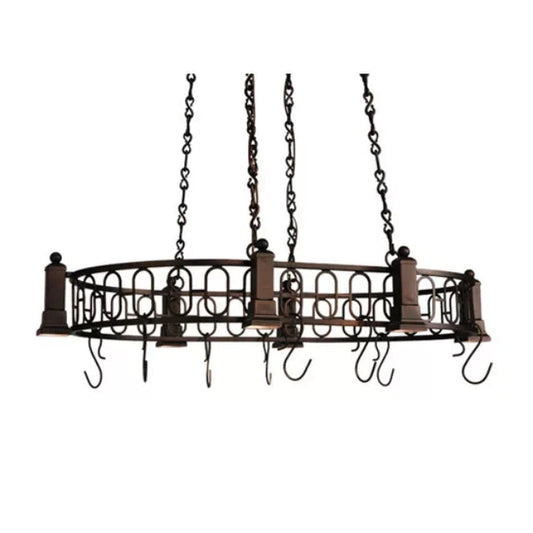 2nd Ave Lighting 42.5″L Revival Deco Oblong Pot Rack