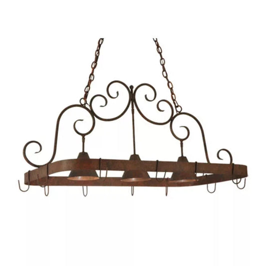 2nd Ave Lighting 46″L Elana 3 LT Pot Rack