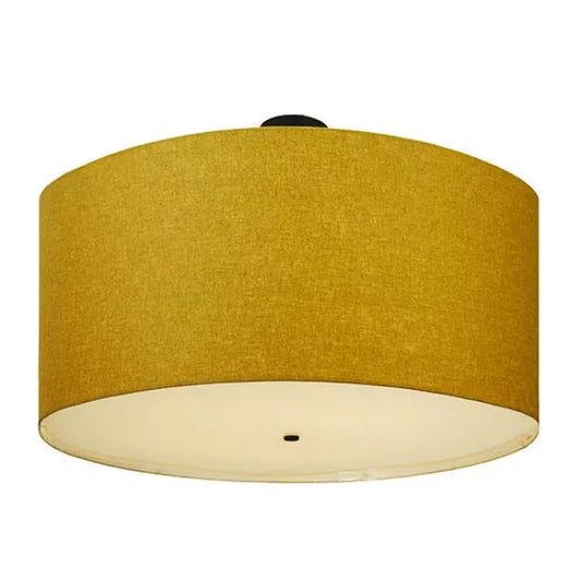 2nd Ave Lighting 48″ Cilindro Beige Textrene Semi-Flushmount
