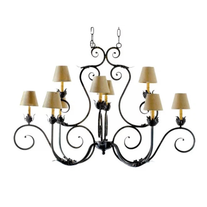 2nd Ave Lighting 48″ Long Claire 10 Light Oblong Chandelier