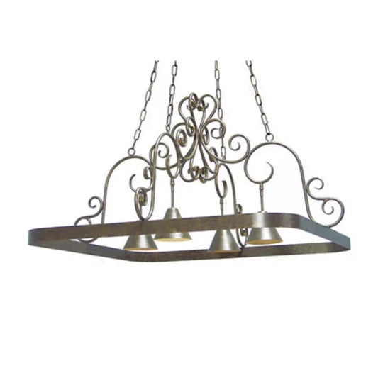 2nd Ave Lighting 48″ Wide Celeste 4 Light Pot Rack