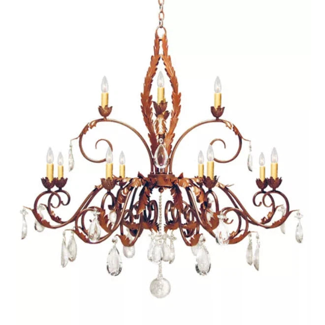 2nd Ave Lighting 48″ Wide Country French 12 Light Two Tier Chandelier