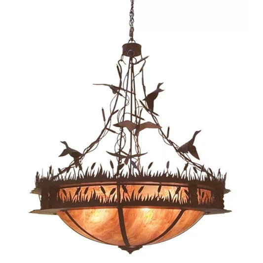 2nd Ave Lighting 48″ Wide Ducks in Flight Inverted Pendant