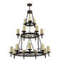 2nd Ave Lighting 48″ Wide Newcastle 18 Light Three Tier Chandelier