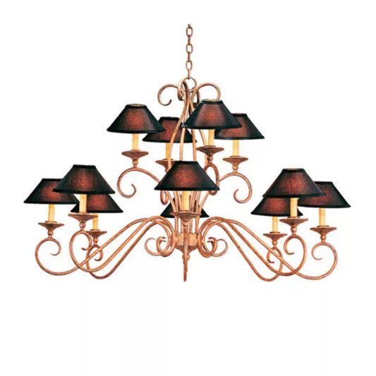 2nd Ave Lighting 48″ Wide Quinton 12 Light Chandelier