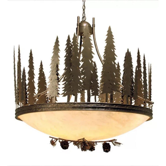 2nd Ave Lighting 48″ Wide Towering Pines Inverted Pendant