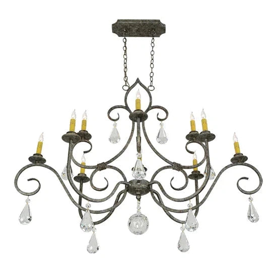 2nd Ave Lighting 48″L Celine Oval 10 LT Chandelier