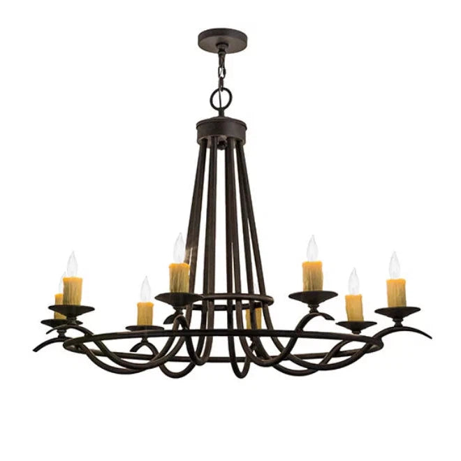 2nd Ave Lighting 48″L Octavia 8 LT Oblong Chandelier
